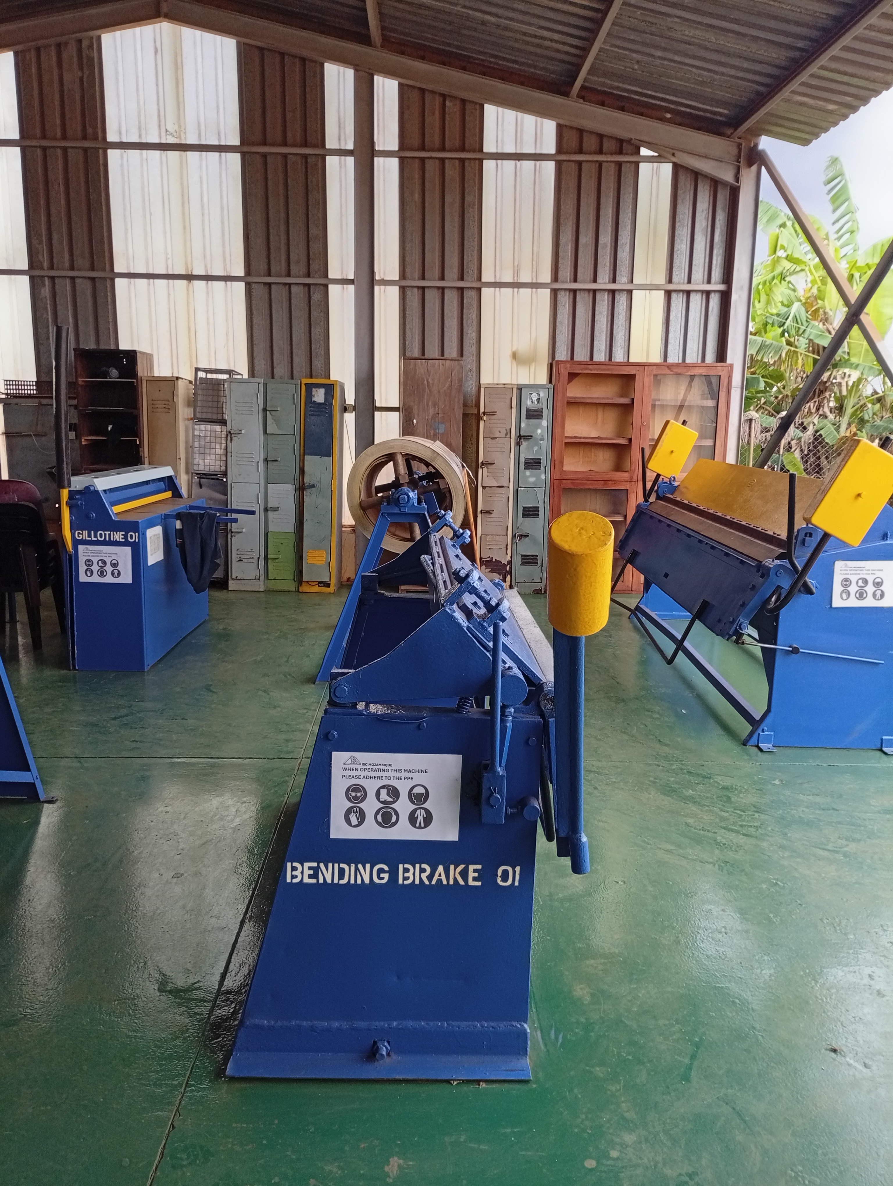 ISC Mozambique team assembling access systems on site